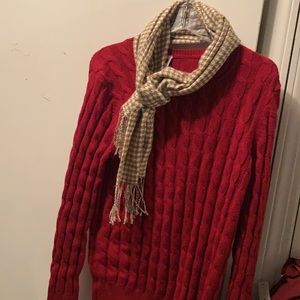 Sweater with scarf